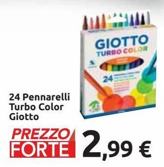 Carrefour Market 24 pennarelli turbo color giotto offerta