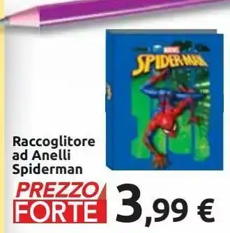 Raccoglitore ad anelli spiderman