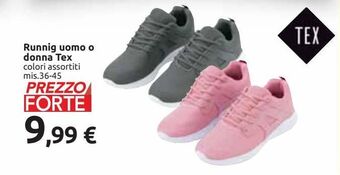 Carrefour Market Running uomo o donna tex offerta