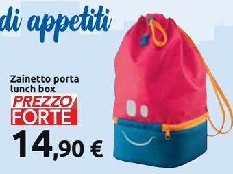 Zainetto porta lunch box