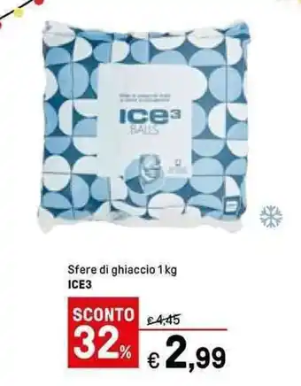 Iper La Grande Ice3 Sfere di ghiaccio 1 kg offerta
