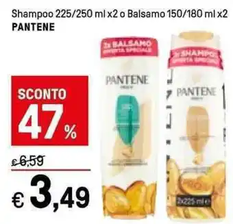 Iper La Grande Pantene Shampoo 225/250 ml x2 o Balsamo 150/180 ml x2 offerta