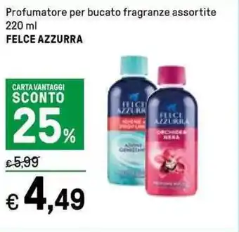 Iper La Grande Felce Azzurra Profumatore per bucato fragranze assortite 220 ml offerta