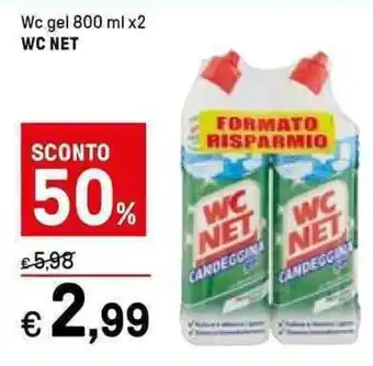 Iper La Grande WC Net Wc Gel 800 ml x2 offerta