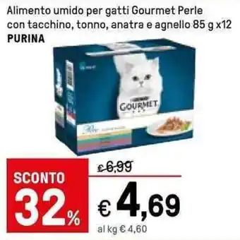 Iper La Grande Purina Alimento umido per gatti Gourmet Perle 85 g x12 offerta