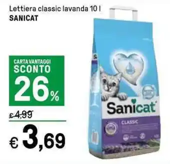 Iper La Grande Sanicat Lettiere classic lavanda 10 l offerta