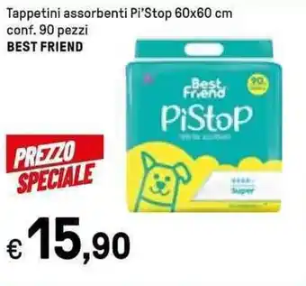 Iper La Grande Best Friend Tappetini assorbenti Pi'Stop 60x60 cm conf. 90 pezzi offerta