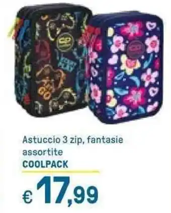 Iper La Grande Coolpack Astuccio 3 zip, fantasie assortite offerta