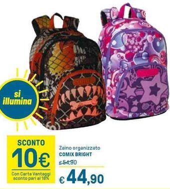 Iper La Grande Comix Bright Zaino organizzato offerta