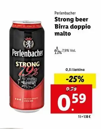 Lidl Strong beer birra doppio malto offerta