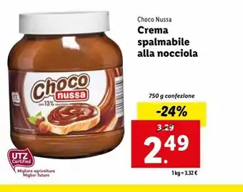 Lidl Cioccolato spalmabile offerta
