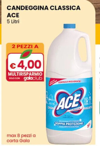 Gala Supermercati ACE Candeggina Classica 5 Litri offerta