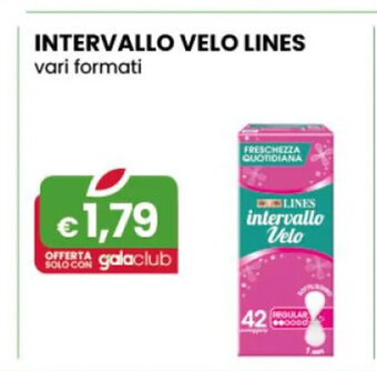 Lines Intervallo Velo vari formati