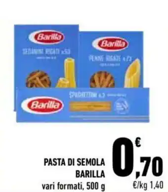 Conad City Barilla Pasta Di Semola vari formati 500 g offerta
