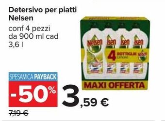 Carrefour Iper Detersivo per piatti nelsen offerta