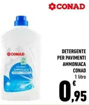 Conad City Conad Ammoniaca Detergente per Pavimenti 1 litro offerta