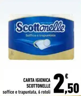 Conad City Scottonelle Carta Igienica soffice e trapuntata, 6 rotoli offerta