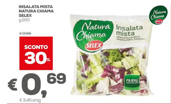 Pan Selex Natura Chiama Insalata Mista g.200 offerta