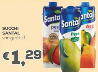Pan Santal Succhi vari gusti lt.1 offerta