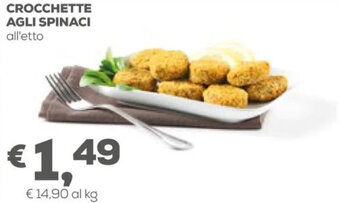 Pan Crocchette Agli Spinaci offerta