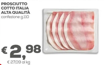 Pan Prosciutto Cotto Italia Alta Qualità confezione g.110 offerta