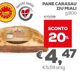 Pan Pane Carasau Ziu Miali g.800 offerta
