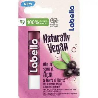 Labello stick labbra naturally vegan bacche di acai