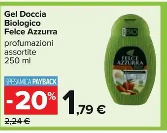 Carrefour Iper Geldoccia biologico felce azzurra profumazioni assortite 250ml offerta
