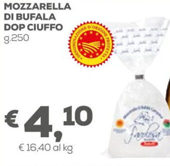Pan Mozzarella Di Bufala DOP Ciuffo g.250 offerta