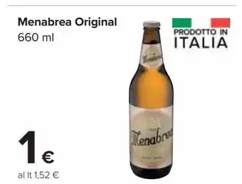 Carrefour Iper Menabrea original 660ml offerta