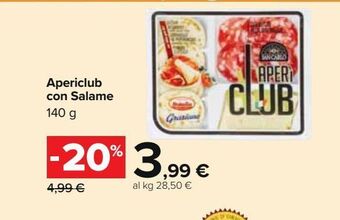 Apericlub con salame 140g