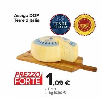Carrefour Iper Asiago dop terre d'italia offerta