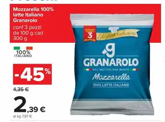 Carrefour Iper Mozzarella granarolo 100% latte italiano offerta