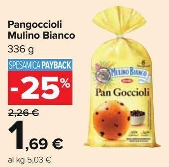 Carrefour Iper Pangoccioli mulino bianco 336g offerta