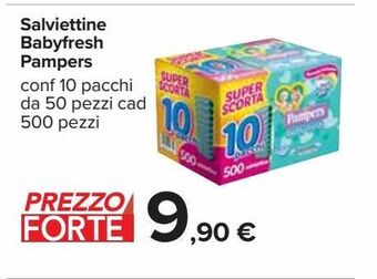 Carrefour Iper Salviettine babyfresh pampers offerta