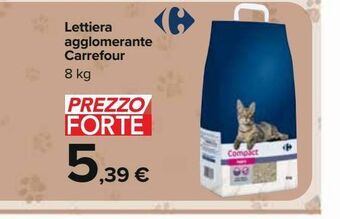 Carrefour Iper Lettiera agglomerante carrefour 8 kg offerta