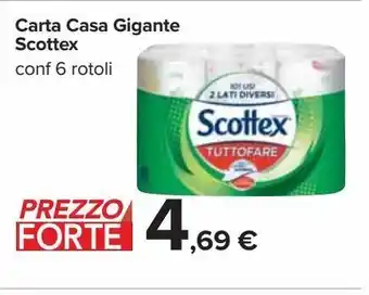 Carrefour Iper Carta casa gigante scottex offerta
