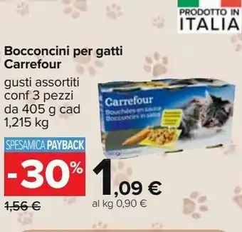 Bocconcini per gatti carrefour gusti assortiti
