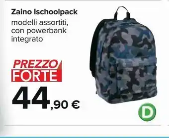Carrefour Iper Zaino ischoolpack offerta