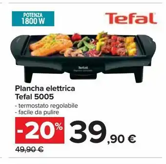 Carrefour Iper Plancha elettrica tefal 5005 offerta