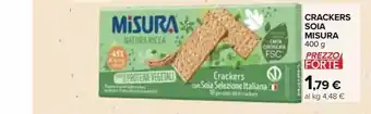 Carrefour Iper Crackers soia misura 400g offerta