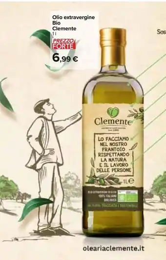 Carrefour Iper Olio extra vergine di oliva clemente bio 1 l offerta