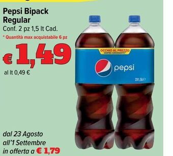 Carrefour Market Pepsi bipack regular offerta