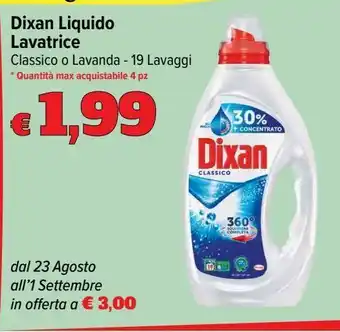 Carrefour Market Dixan liquido lavatrice offerta