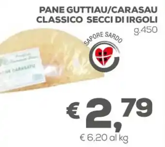 Pan Pane Guttiau/Carasau Classico Secci di Irgoli g.450 offerta