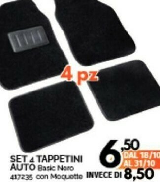 Orizzonte Tappetini auto offerta