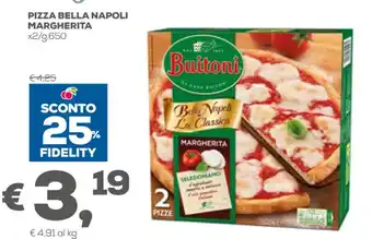 Pan Buitoni Pizza Bella Napoli Margherita x2/g.650 offerta