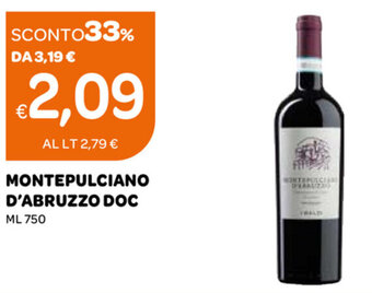 Ekom Montepulciano D'Abruzzo DOC ML 750 offerta