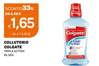 Ekom Collutorio Colgate Triple Action ML 500 offerta