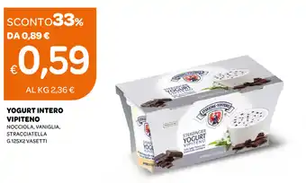 Ekom Yogurt Intero Vipiteno Nocciola, Vaniglia, Stracciatella G 125X2 Vasetti offerta